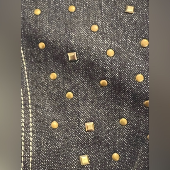 Baccini Denim Jacket with Metal Accents Women’s Size Medium - Picture 8 of 11
